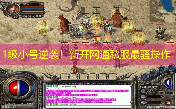 1级小号逆袭！新开网通私服最骚操作