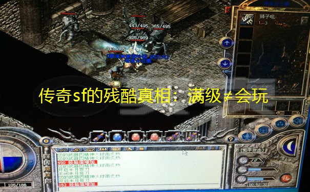 传奇sf的残酷真相:满级≠会玩