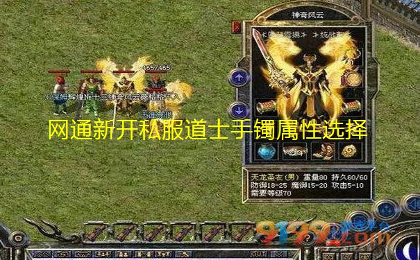 网通新开私服道士手镯属性选择